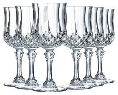 Immagine prodotto di Bicchieri da vino - 25 cl - Vetro - Set di 6 - Lavabili in lavastoviglie