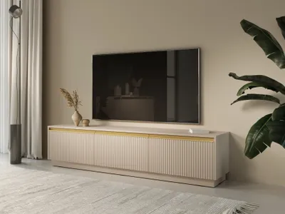 Produktbild von AX LIVING Sideboard TV Lirio 180 cm breit, modern, beige