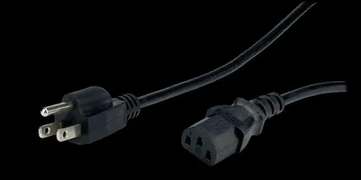 Obrázok produktu pre Napájací kábel 1,5 m USA C13/NEMA5-15P 10 A 125 V čierny