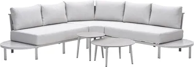 Produktbild von Garden Impressions Frigole Loungeset - 5-teilig - taupe - sand - valley sand - slate grey keramisch glas