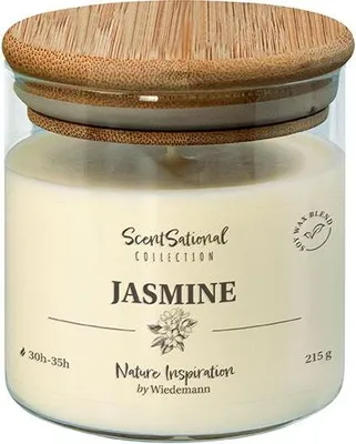 Produktbild von INNA-GLAS Kerze mit Duft FERDINANDINE im Glas, Jasmine, elfenbein, 8cm, Ø8cm, 30h - Germany - Duftkerze aus Sojawachsmischung