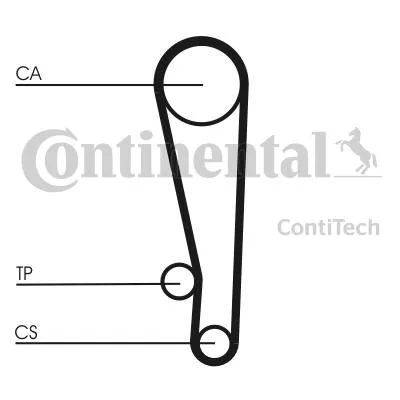 Produktbild von Contitech Zahnriemen  Ct1013
