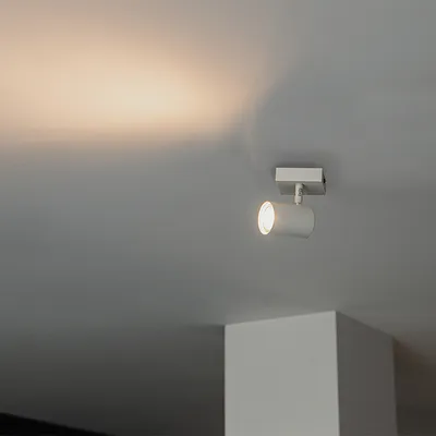 Produktbild von QAZQA - Modern Moderner Spot Weiß Verstellbar Quadratisch - Jeana I Wohnzimmer I Schlafzimmer - Stahl Quadratisch - LED geeignet GU10