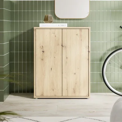 Immagine prodotto di Mobile multiuso Medea 2 ante rovere con 4 ripiani 74.5x35x99H
