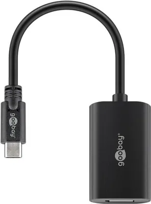 Immagine prodotto di Goobay 38530 Adattatore USB-C™ DP 4k60Hz, nero, 0,2 m - Spina USB-C™ > Presa DisplayPort