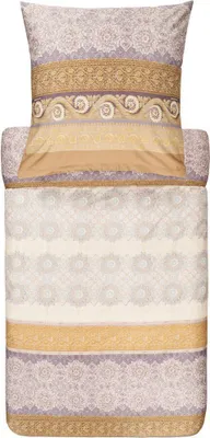 Produktbild von Bassetti Mako-Satin Bettwäsche-Garnitur TREMEZZO Farbe BEIGE 41 Größe 155x220cm+80x80