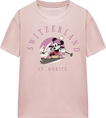 Image de Disney - T-shirt "Switzerland" pour femme TV25369 (XXL) (Rose)