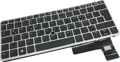 Produktbild von Original Tastatur Notebook Keyboard mit Trackpoint Deutsch QWERTZ für HP EliteBook 720-G1 720-G2 725-G2 820-G1 820-G2 6037B0085909 730540-041 (Deutsches Tastaturlayout)