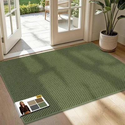 Immagine prodotto di Tappetino antiscivolo, lavabile, verde, 90x150 cm