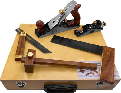 Produktbild von PAULIMOT Holzbearbeitungs-Set, 5-teilig, Rosenholz