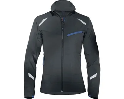 Produktbild von Uvex suXXeed Realworker, Jacke, Frau, Blau, Graphit, Weiß, 3XL, 3 Taschen, Baumwolle, Elasthan, Elastolefin, Polyester