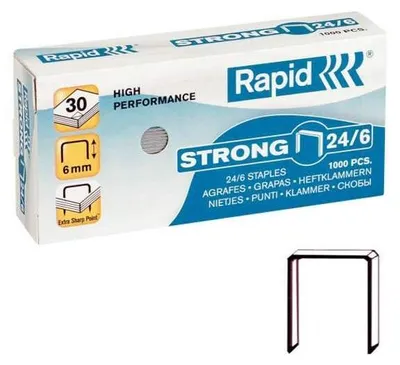 Obrázek produktu pro Rychloupínací sponky Strong 24/6, pozinkované