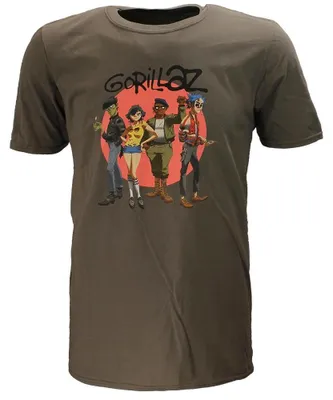 Productafbeelding van Gorillaz Group Circle T-shirt – Officiële merchandise - XXL