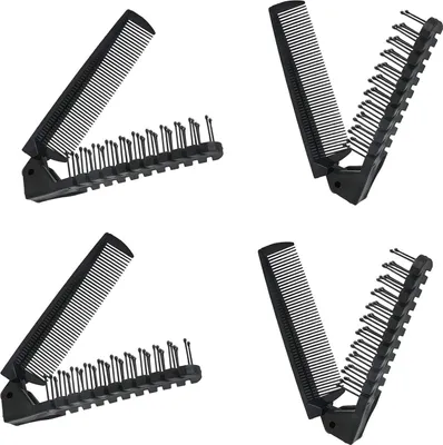 Produktbild von Faltbarer Kamm Klappkamm Bartkamm Mini Taschenkamm Haarbürste