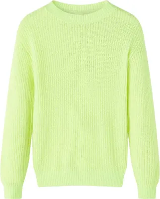 Produktbild von "2026 Promotion" Kinderpullover Gestrickt Neongelb 128 - Langarmshirts MM413