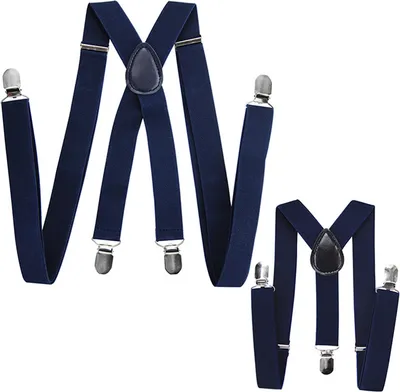 Produktbild von axy Vater-Sohn Partnerlook Hosenträger set für Herren-Damen-Kinder 1-6 Jahre alt verstellbar Familien Outfit Ideal für Festival Fotoshooting Hochzeit