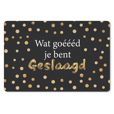 Obrázok produktu pre Podložka pod myš - Citáty - Príslovia - 'Ako dobre si uspel' - 60x40cm - Rohožka pod myš