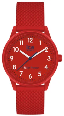 Produktbild von Ice-Watch 018481 ICE solar power red navy numbers S Uhr Damenuhr rot