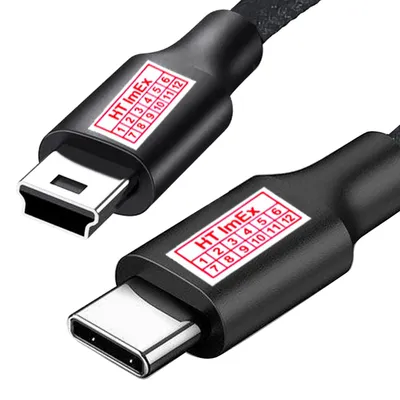 Produktbild von USB C Kabel 2.0 Ladekabel Synchronisien Mini Stecker auf USB C Stecker 1 m Nylon