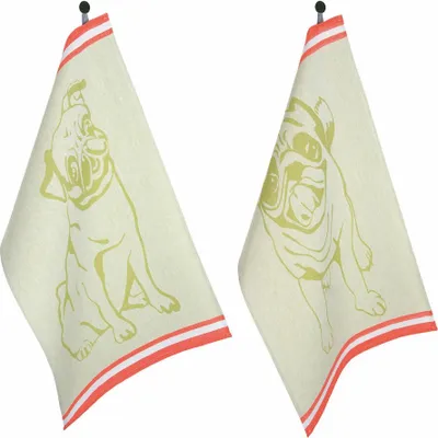 Produktbild von pad Geschirrtuch Räuber 2er Pack 50 x 70 cm aus 100% Baumwolle in 3 Farben , FARBE:green