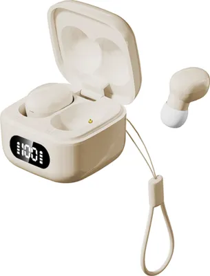Produktbild von Kleine tragbare unsichtbare Ohrhoerer mit Umhaengeband, kabellose BT-Kopfhoerer mit Power-Display, Ohrhoerer mit Geraeuschunterdrueckung zum Schlafen und Arbeiten