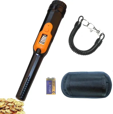 Produktbild von Metalldetektor Pinpointer, Pinpointer Metallsucher mit LCD-Bildschirm, mit LED-Taschenlampe, 360-Grad-Suche Pinpointer, IP68 wasserdicht Unterwasser