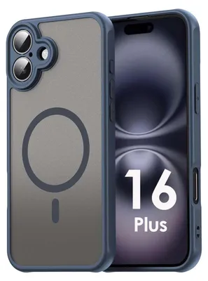 Produktbild von Handyhülle für Apple iPhone 16 Plus Matt Case Schutzhülle Kratzfest Passgenau Blau