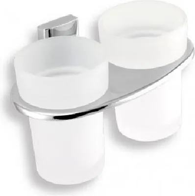 Produktbild von Novaservis Metalia 12 - Doppelbecherhalter, glas/chrom 0257,0