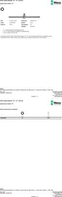 Produktbild von Wera 8789 C 05003636001 T-handle Drive (screwdriver) 1/2 (12.5 mm) 250 mm 1 pc(s)
