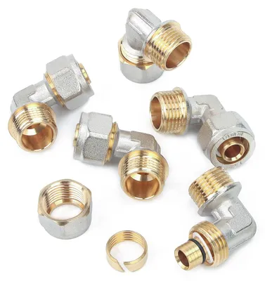 Winkel 90° 1/2" AG für Alu-Verbundrohr 16 mm, 5 St.