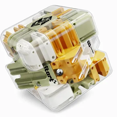 Produktbild von GOLDSTERN-TECH Lernspielzeug 3D-Maze Cube 2-in-1 3D-Labyrinth mit integriertem Kugel-Maze-System