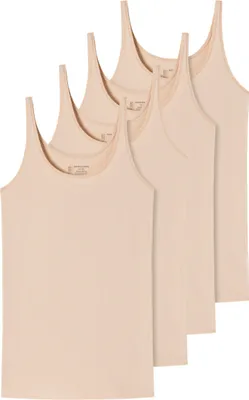 Produktbild von Schiesser 4er Pack 95/5 Organic Baumwolle Unterhemd / Top Optimaler Tragekomfort dank natürlicher Baumwolle und Elasthan, Praktischer Mehrfachpack, In seidigweicher, elastischer Single-Jersey-Qualität