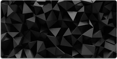 Produktbild von Schreibtischmatte Tischunterlage 90x45 cm Mauspad - Schwarze Abstraktion.