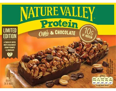 Produktbild von Nature Valley Protein Riegel Kaffee & Schokolade, 160 g – Proteinreicher Snack