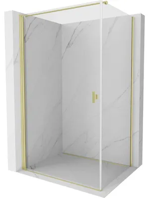 Obrázek produktu pro Mexen Mist-B sprchový kout s otočnými dveřmi 90 x 110 cm, transparentní, zlato kartáčované - 8A2T-090-110-55-00