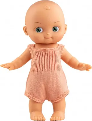 Produktbild von Paola Reina Puppe Mini Pancha - Babypuppe lachsrosa Strampler 28cm