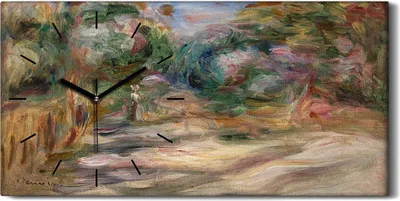 Produktbild von Dekor Leinwand Uhr Wandbilder 60x30 Malerei Abstrakte Wald Bäume Kunst - schwarze Hände