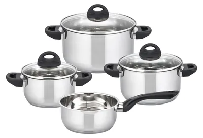 Produktbild von ELO Apollo Black Topfset 4-teilig, Farbe:Schwarz