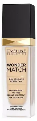 Obrázek produktu pro Eveline Cosmetics Wonder Match – make-up, dlouhotrvající efekt, krytí, Odstín 05 light porcellain – Balení 3 ks