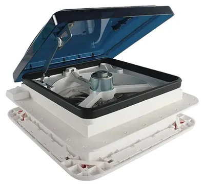 Produktbild von Dachbelüftungsventilator, integrierte Beleuchtung, leiser Betrieb, WEISS