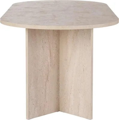 Image de Skye Decor, Sabella - Travertine, table à manger, travertin, plateau 100 % mélamine, 200 x 90 x 75 cm