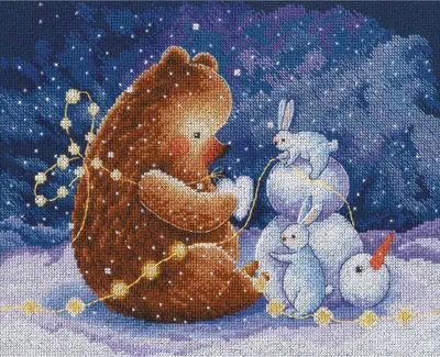 Produktbild von RTO Kreuzstich Set "Schneeherz", Zählmuster, 29x23cm