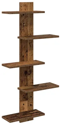 Immagine prodotto di vidaXL Scaffale da parete in legno massello, 48,5 x 15 x 101 cm, materiale: legno