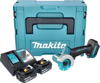 Immagine prodotto di Smerigliatrice angolare a batteria Makita DMC 300 RFJ 18 V 76 mm brushless + 2x batteria ricaricabile 3,0 Ah + caricabatterie + Makpac