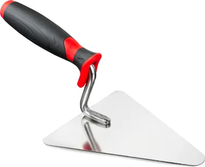 Obrázek produktu pro Trojúhelníkové hladítko Zednické hladítko Nerezové hladítko Špičaté hladítko 140 mm