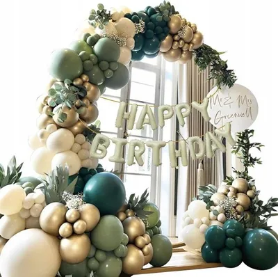 Image de Guirlande de ballons 134 pièces Happy Birthday 8346