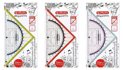 Zdjęcie produktu dla Herlitz Geometriedreieck my.pen 16cm m.Griff f.