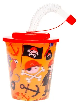 Image de Coupe Duckiez avec couvercle et paille, lot de 12