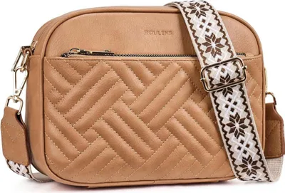 Immagine prodotto di Borsa a tracolla trapuntata da donna Borsa a tracolla in Finto cuoio Cinghia regolabile
