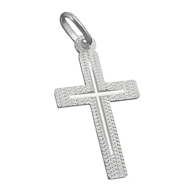 Produktbild von Anhänger 23x13mm Kreuz diamantiert Silber 925 silber 23x13mm